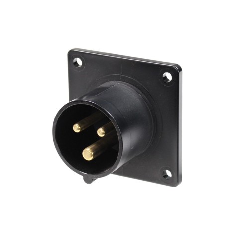 16A 230V 2P+E Black Appliance Inlet (613-6X)