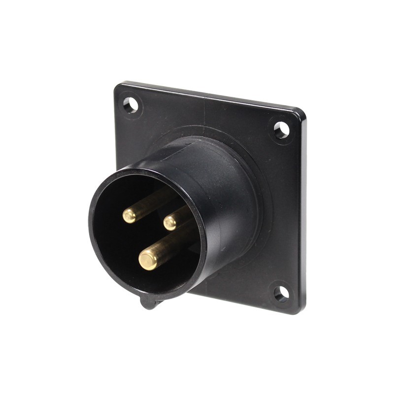16A 230V 2P+E Black Appliance Inlet (613-6X)