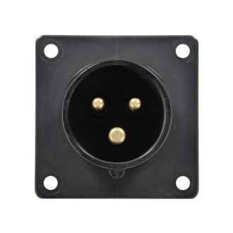 16A 230V 2P+E Black Appliance Inlet (613-6X)
