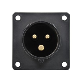 16A 230V 2P+E Black Appliance Inlet (613-6X)