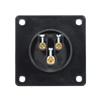 16A 230V 2P+E Black Appliance Inlet (613-6X)