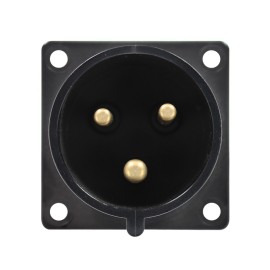 32A 230V 2P+E Black Appliance Inlet (623-6X)