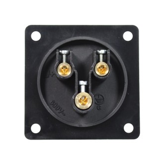 32A 230V 2P+E Black Appliance Inlet (623-6X)