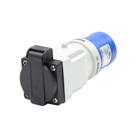 16A 230V 2P+E Plug to 13A Socket Adaptor(9433103)