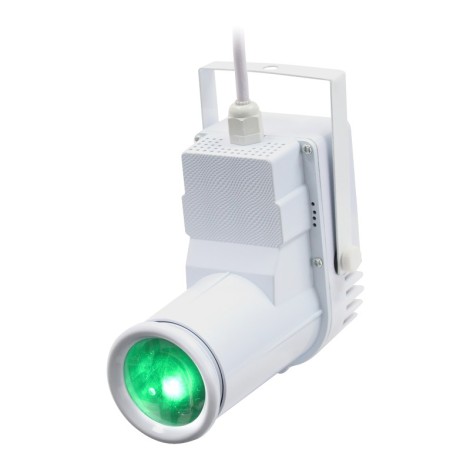 12W quad-colour Pinspot (White Housing)
