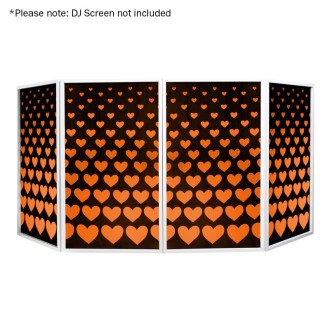 DJ Screen Heart Design Lycra (4 Pack)