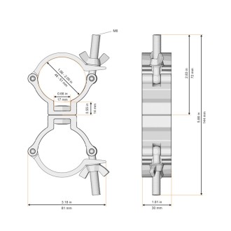 Narrow Swivel Coupler (5032-2)
