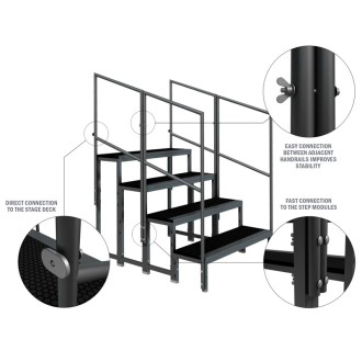 GT Stage Deck 80cm Modular Stair