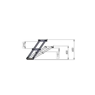 GT Stage Deck Adjustable Stair 40-60cm (Pallet Charge)