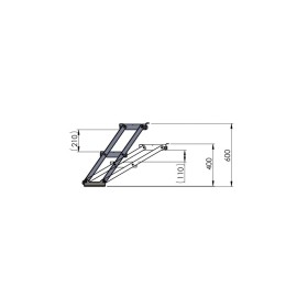 GT Stage Deck Adjustable Stair 40-60cm (Pallet Charge)