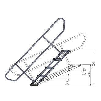 GT Stage Deck Adjustable Stair 60-100cm