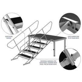 GT Stage Deck Adjustable Stair 80-140cm