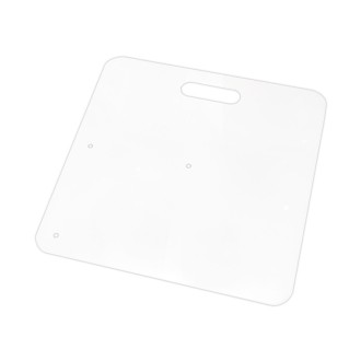 Curtain Call Pipe and Drape 450 x 450mm White Base Plate (Requires Spigot)