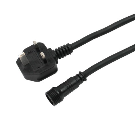 Exterior Spectra Series 2m UK Plug - Power 3-Pin Female