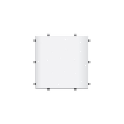 White Starlit 2ft x 2ft Dance Floor Panel (4 sided)