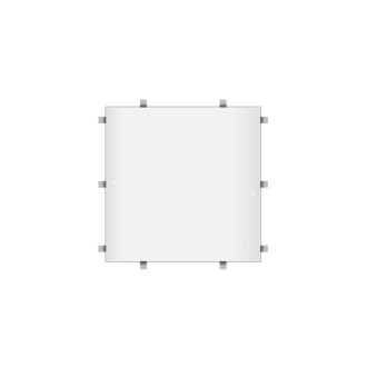 White Starlit 2ft x 2ft Dance Floor Panel (4 sided)