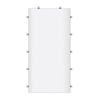 White Starlit 2ft x 4ft Dance Floor Panel