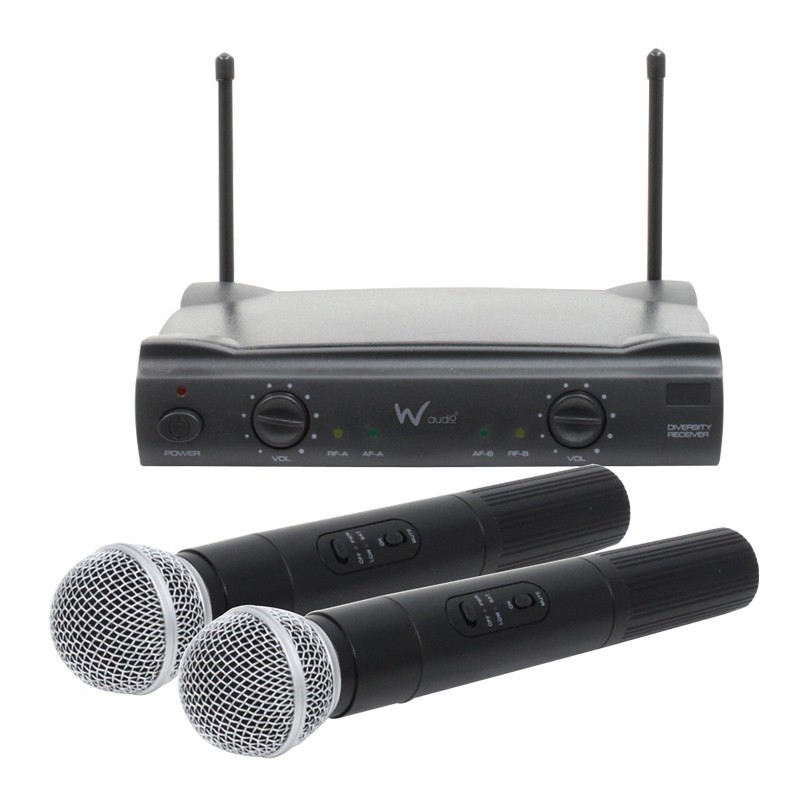 RM 10 Twin Handheld VHF Radio Microphone System (173.8Mhz/175.0Mhz)