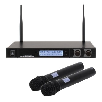 RM 30T Twin UHF Handheld Radio Microphone System (863.1Mhz/864.8Mhz)