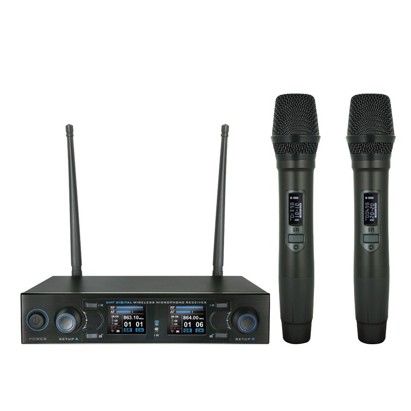 DM 800H Twin Handheld UHF System (863.0Mhz-865.0Mhz)