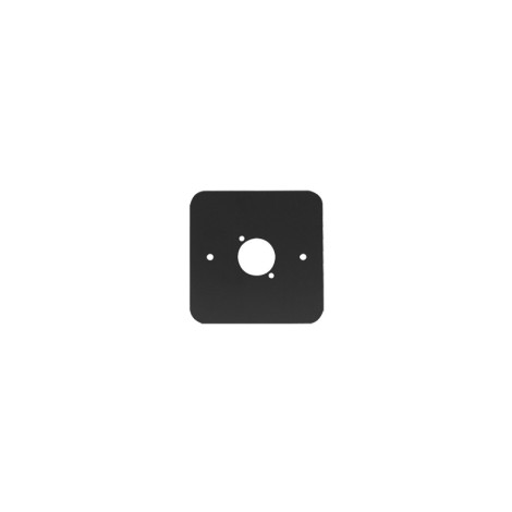 Single Gang D Type Wall Plate, Black (81511-RC)