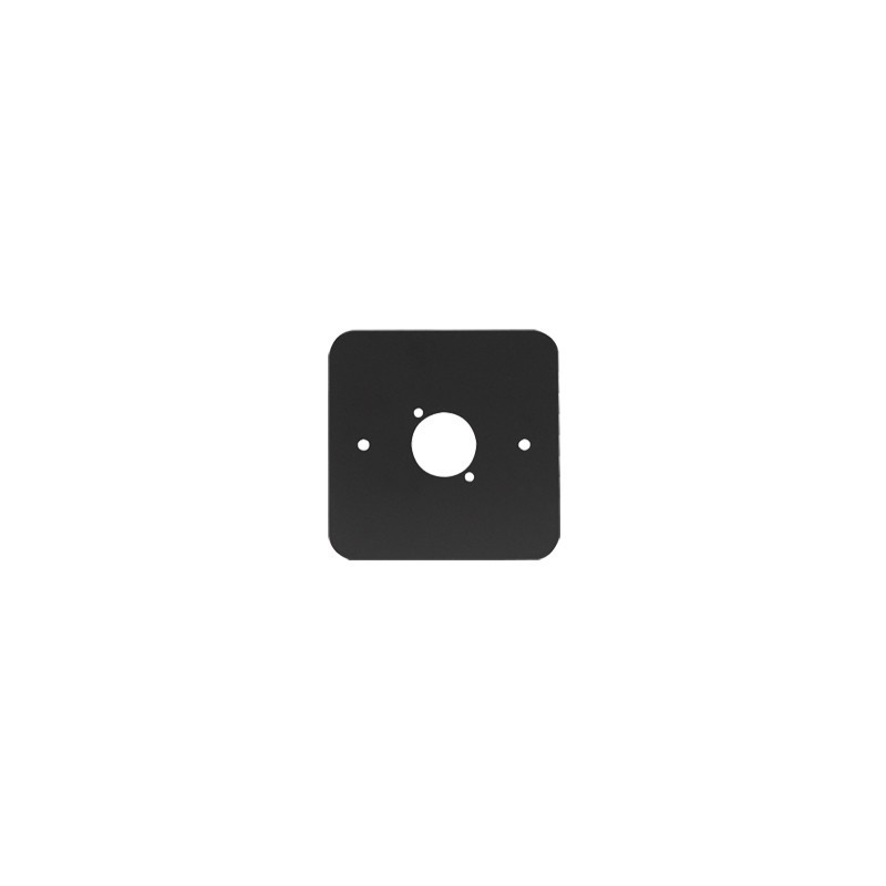 Single Gang D Type Wall Plate, Black (81511-RC)