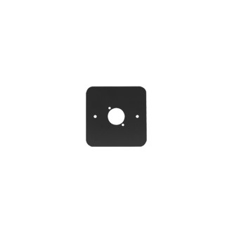 Single Gang D Type Wall Plate, Black (81511-RC)