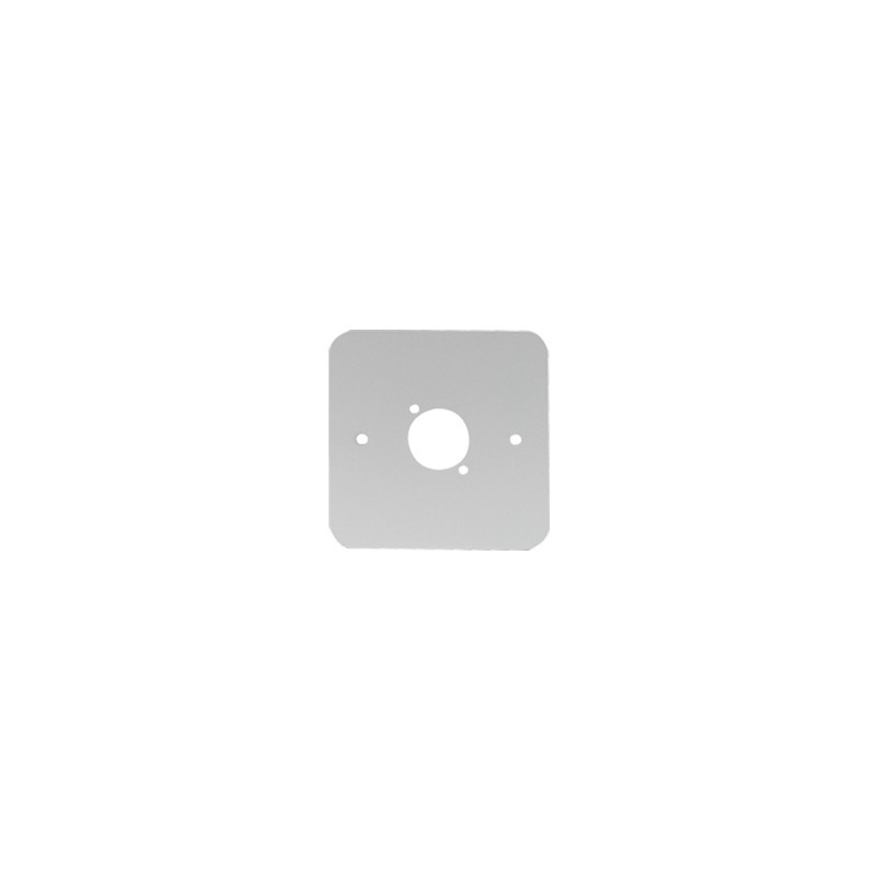 Single Gang D Type Wall Plate, Silver (81511-RCS)