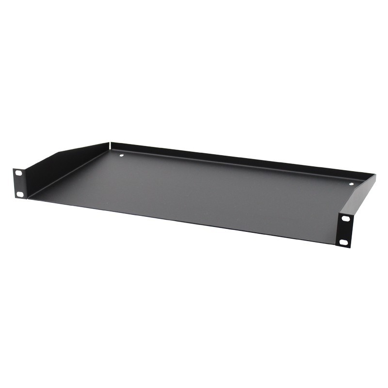 1U 19'' Rack Mount Shelf, Black (R1194/1UK)