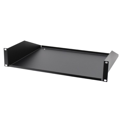 2U 19'' Rack Mount Shelf, Black (R1194/2UK)