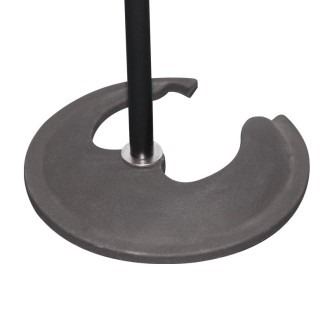 Microphone Stand With Round Stacking Base