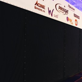 3 x 2m Black Serge Extension Panel