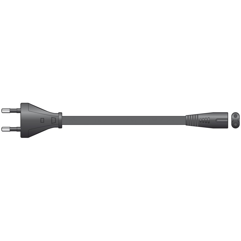Mercury EURO Figure 8 Mains Lead 2-pin plug 1.5m Black