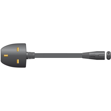 Mercury UK Plug to Fig8 Mains Power Lead