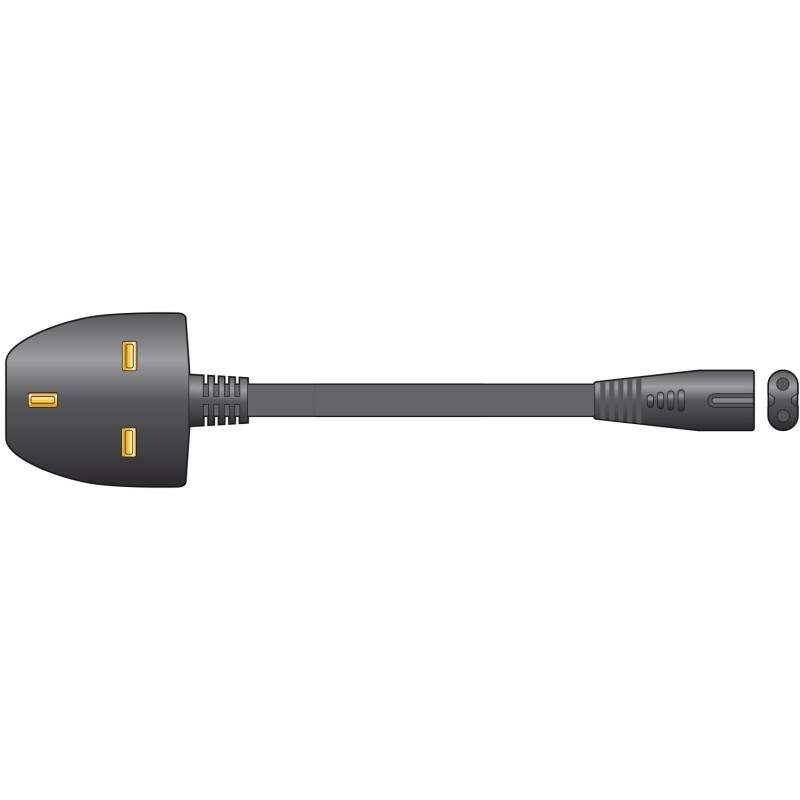 Mercury UK Plug to Fig8 Mains Power Lead