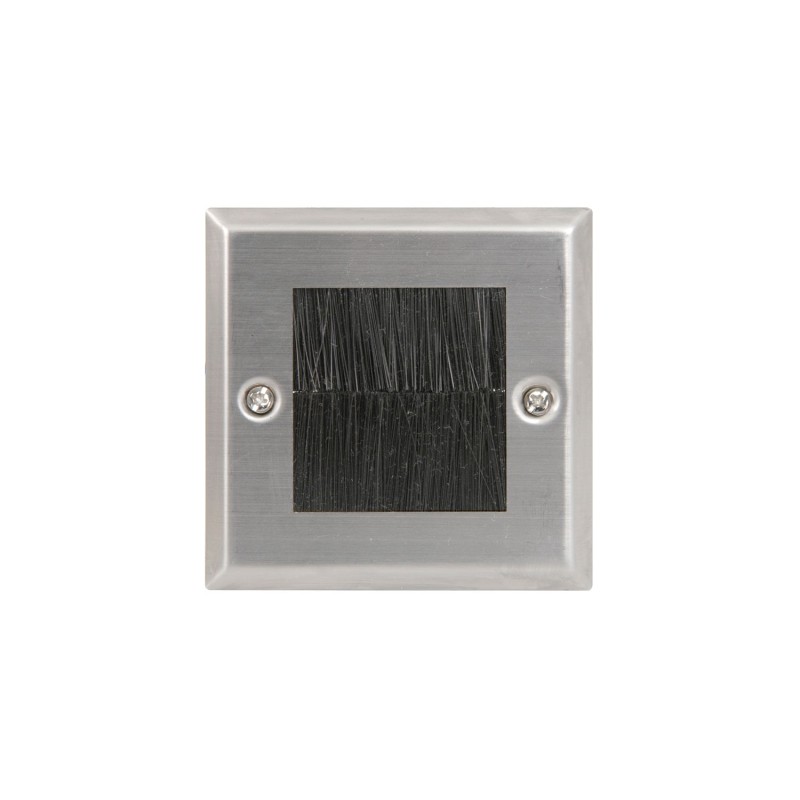 Avlink Brush wallplate single - steel