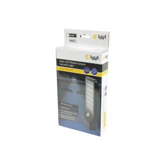 Lyyt Solar LED Motion Sensor Security Light Black