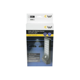 Lyyt Solar LED Motion Sensor Security Light Black
