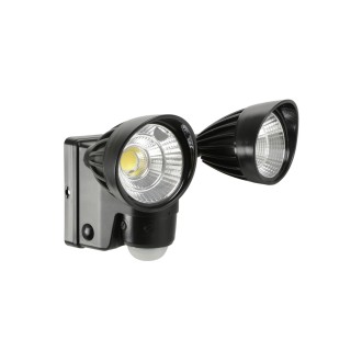 Lyyt Battery Twin LED Floodlight with PIR