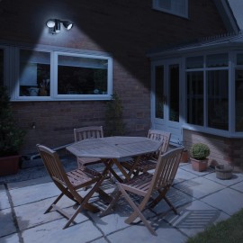 Lyyt Battery Twin LED Floodlight with PIR