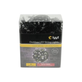 Lyyt 120 LED Battery String Light Cool White