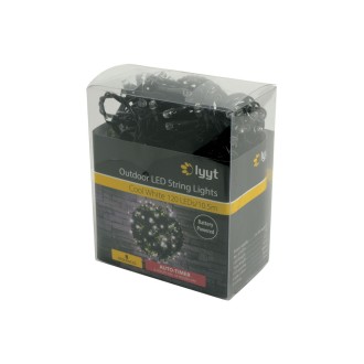 Lyyt 120 LED Battery String Light Cool White