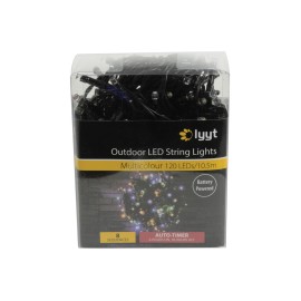 Lyyt 120 LED Battery String Light Multicolour