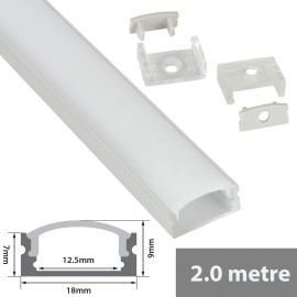 Lyyt Aluminium LED tape profile 2m - short crown