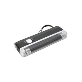 Qtx Lamp with built in black light projector - black