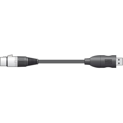 Chord XLRF to USB converter lead