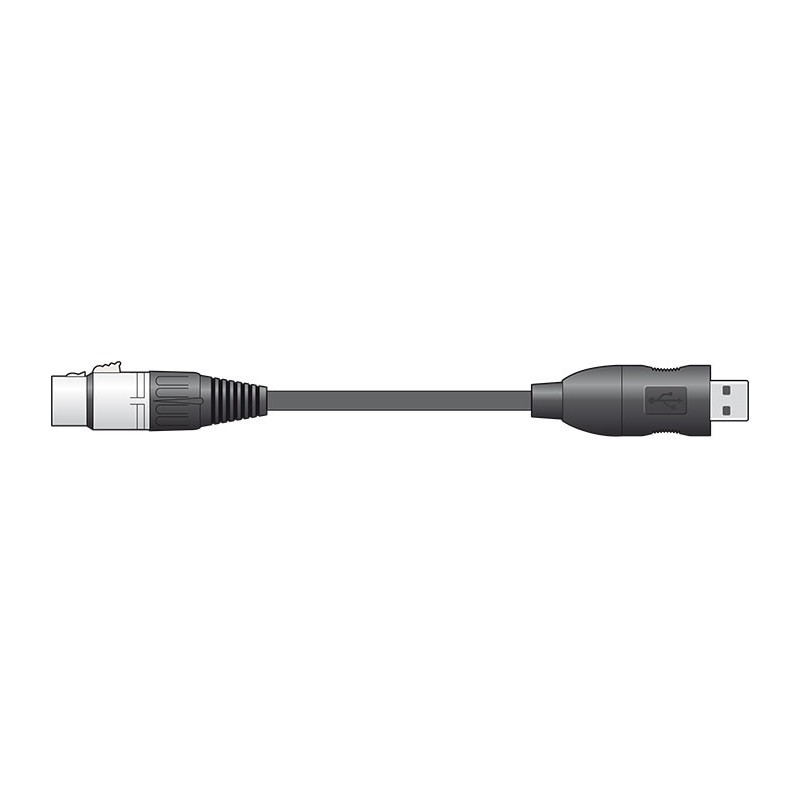 Chord XLRF to USB converter lead