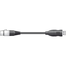 Chord XLRF to USB converter lead