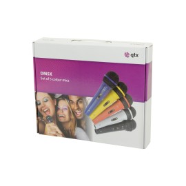 Qtx DM5X set of 5 coloured mics
