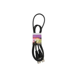 Qtx DMX lighting lead, 3-pin XLR plug to 3-pin XLR socket - 1.5m